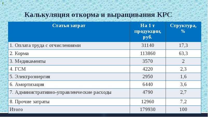 Бизнес план по производству молочной продукции