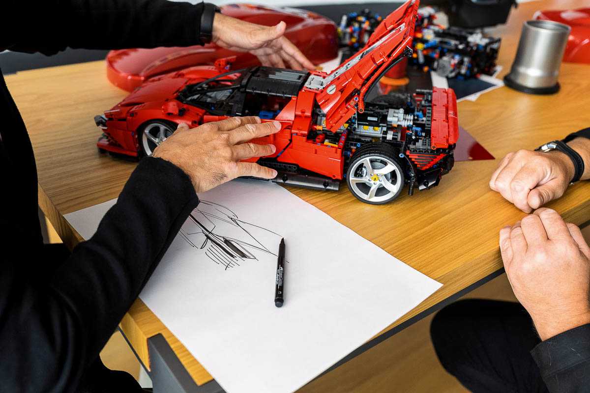 Ferrari sp3 daytona будет представлен в новом наборе от lego technic