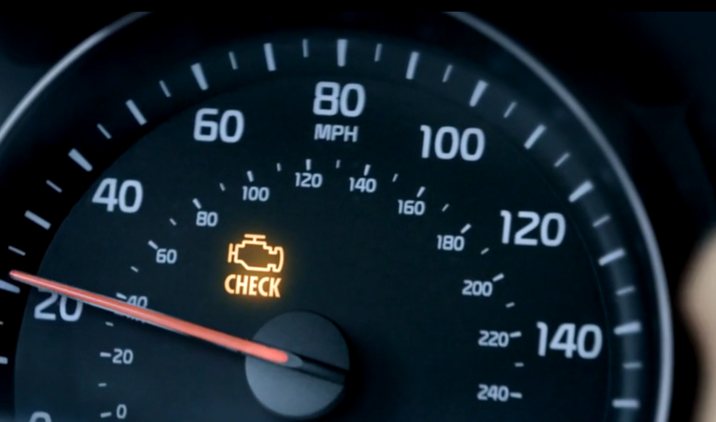 Если горит check engine