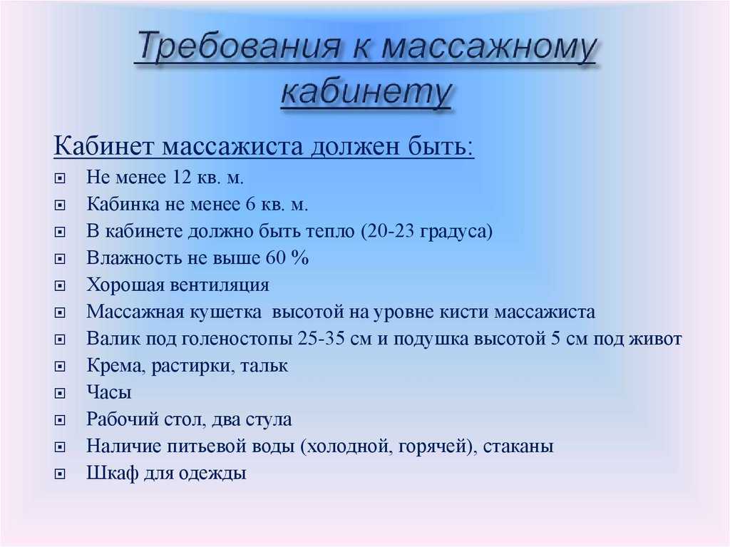 Бизнес-план массажного салона