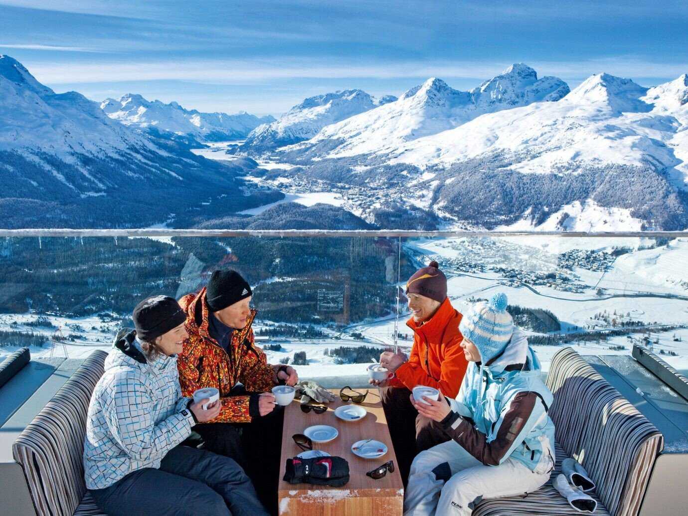 Семейный отдых на горнолыжных курортах в швейцарских альпах