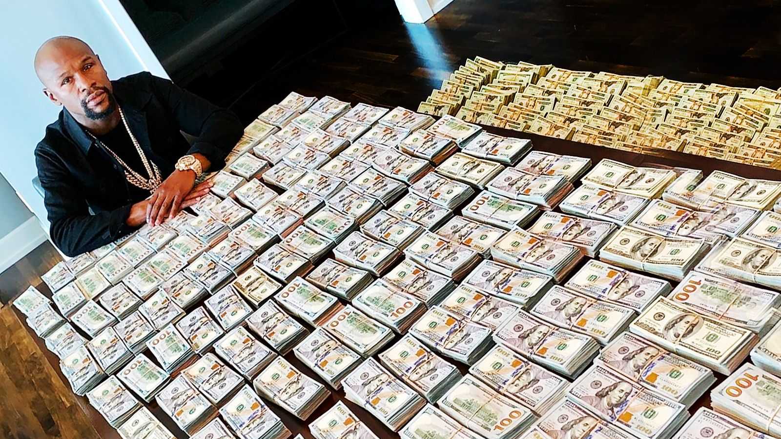 Флойд мейвезер фото с деньгами