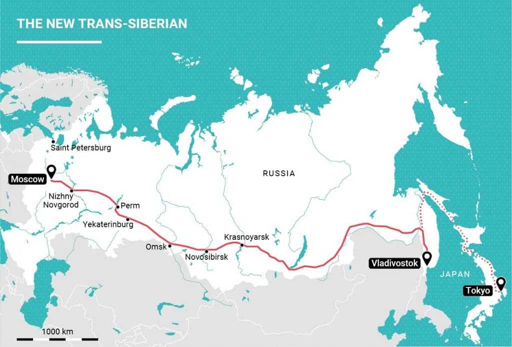 Маршрут поезда москва владивосток