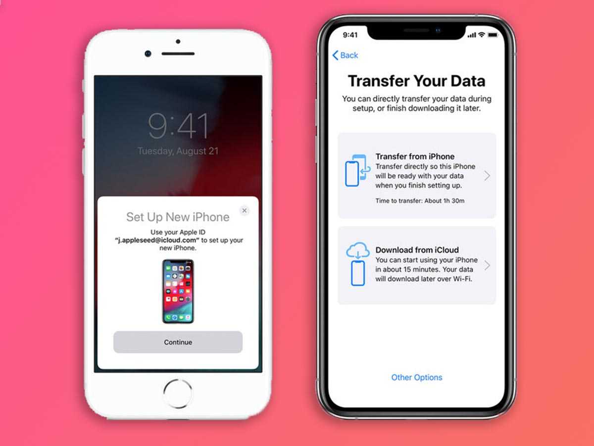 Перенос данных на новый айфон