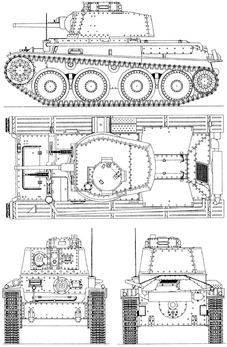 Лёгкий танк pzkpfw 38(t) ausf.g