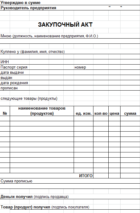 Закупка у физического лица юридическим лицом в 2022 году