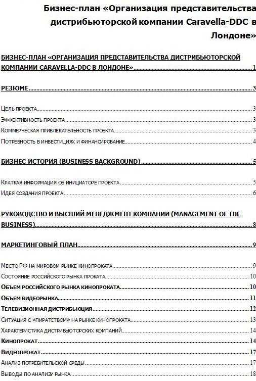 Резюме для бизнес плана автомойки