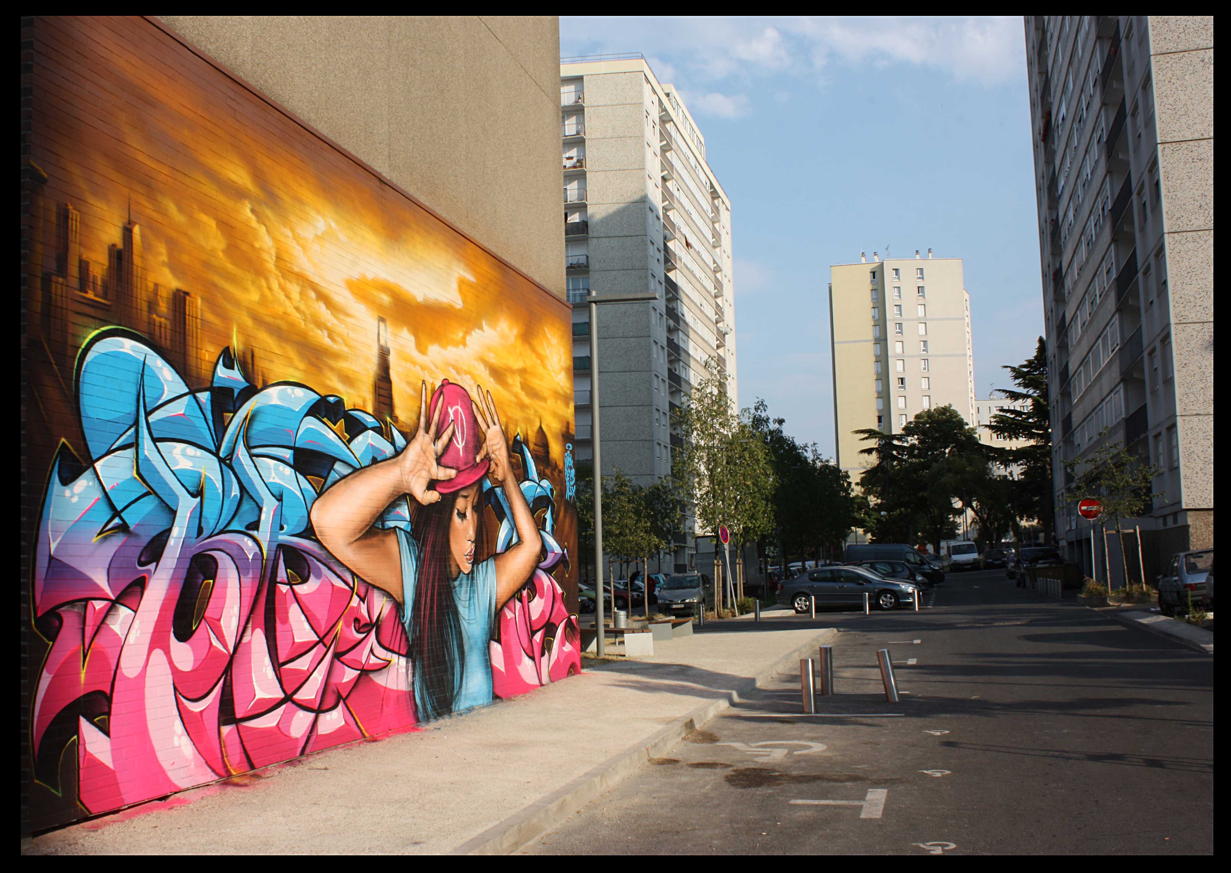 Картины город граффити