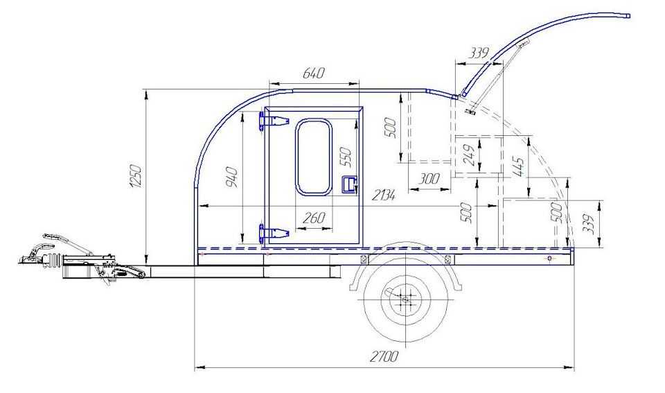 Чертежи дома на колесах на прицеп своими руками
