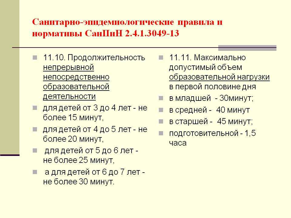 Нормативы санпин для детских садиков в 2021 году